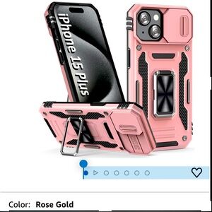 Pink cell phone case.